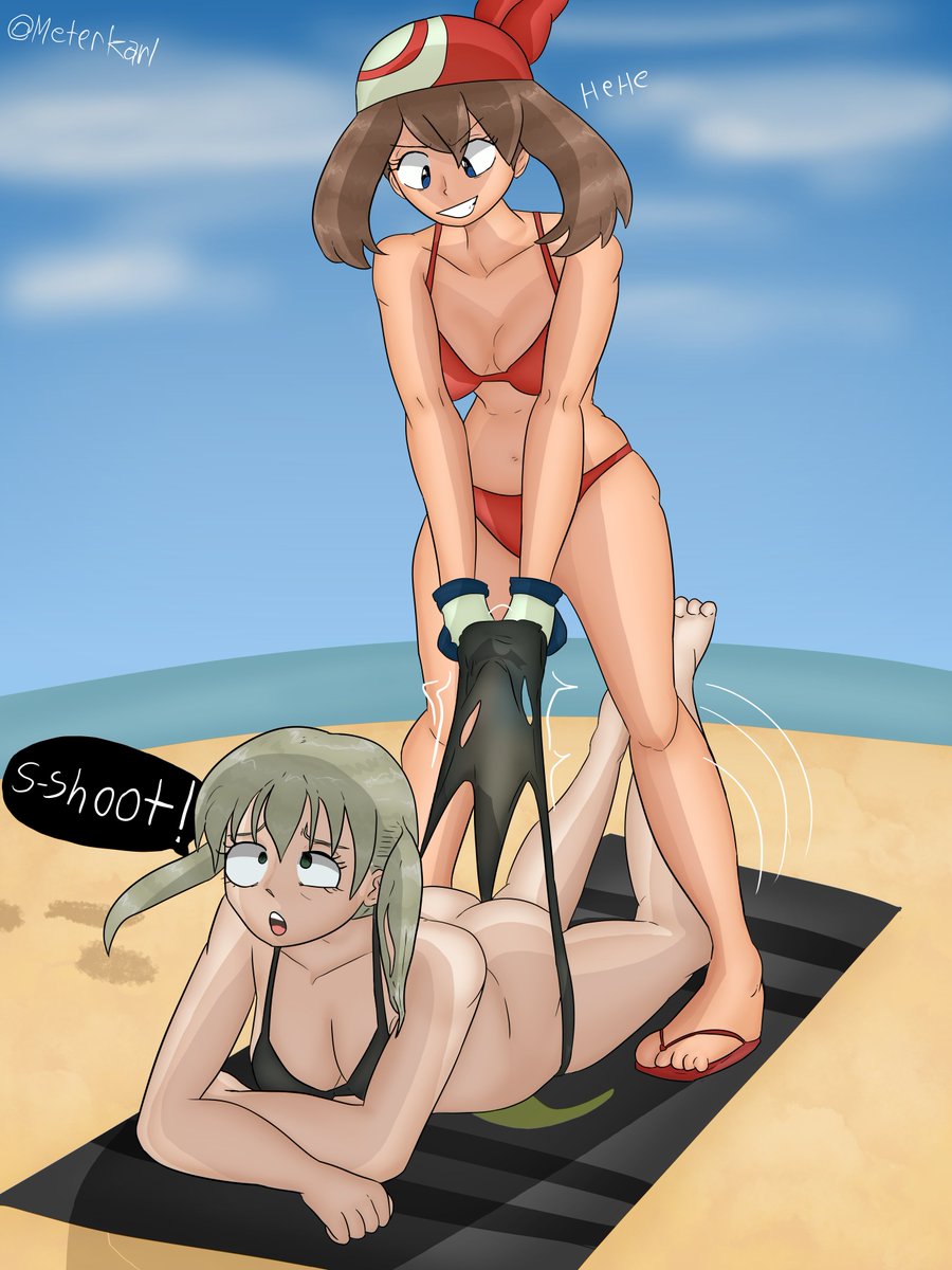 May pulls a prank on Maka (Commission)

(Maka Albarn &amp; May)