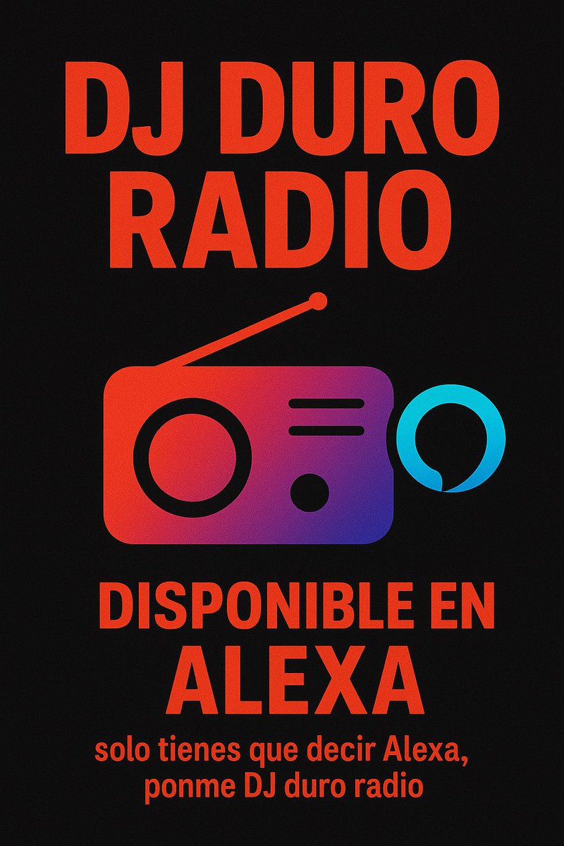 iamdjduro's tweet photo. Escucha mi radio en Alexa solo dile Alexa ponme Dj Duro Radio #djduro #alexa #radio https://t.co/Cc1vZDgBNz