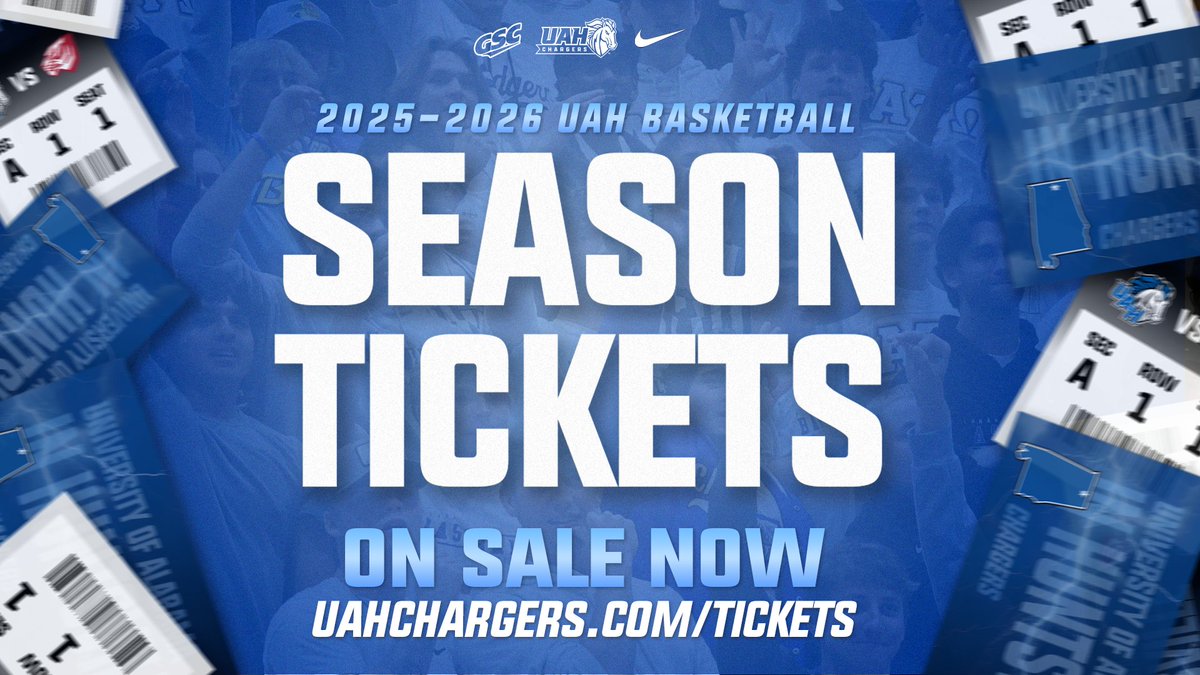 UAH Chargers (@uahchargers) on Twitter photo Get your <a href="/UAH_WBB/">UAH Women's Basketball</a> and <a href="/UAH_MBB/">UAH Men's Basketball</a> season tickets now!
➡️uahchargers.com/news/2025/8/14… Get your <a href="/UAH_WBB/">UAH Women's Basketball</a> and <a href="/UAH_MBB/">UAH Men's Basketball</a> season tickets now!
➡️uahchargers.com/news/2025/8/14…