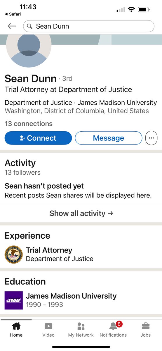 BasedSavannah's tweet photo. @DC_Draino Sean Dunn spent all those years to become an attorney, finally landed a job with the DOJ, then became an unhinged leftwing radical lunatic and committed a FELONY by throwing a sandwich at a Federal Agent and ends up getting fired. 🤡💩 https://t.co/jHEftpuCMP