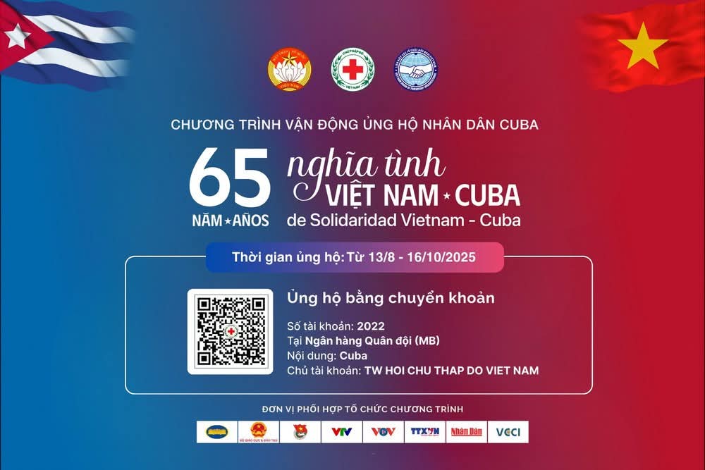 A menos de 30 horas del lanzamiento de la campaña "65 años de amistad Vietnam-Cuba" en apoyo al pueblo cubano, el Comité Central de la Cruz Roja de #Vietnam informó que fue superada la meta inicial fijada de 65 mil millones de dongs, prevista para 65 días.