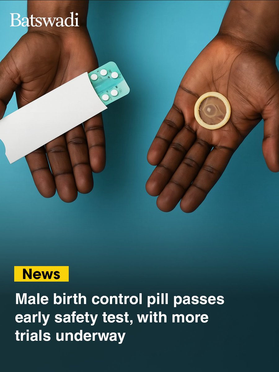 BatswadiMag's tweet photo. A potential breakthrough in male contraception is on the horizon. The experimental non-hormonal pill YCT-529 has passed its first human safety trial, showing no negative effects on mood, libido, or hormonal balance.

By blocking a protein essential for sperm production, it offers a safer, reversible alternative to hormonal methods. A larger trial is underway, with results expected by mid-2026. If successful, it could be the first non-hormonal male birth control pill available by the end of the decade.

🔗 https://t.co/CIz0wtcjac
