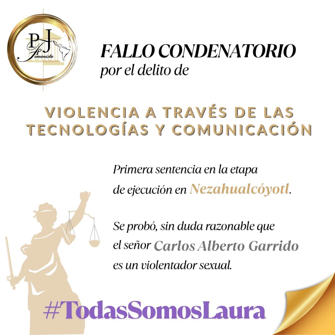 gabysosae's tweet photo. A cada persona que acompañó y apoyó  a Laura: este logro también es suyo. La justicia se construye en colectivo. La sororidad y la unión si cambian historias✊💜 #TodasSomosLaura https://t.co/S0bDcpfJZu
