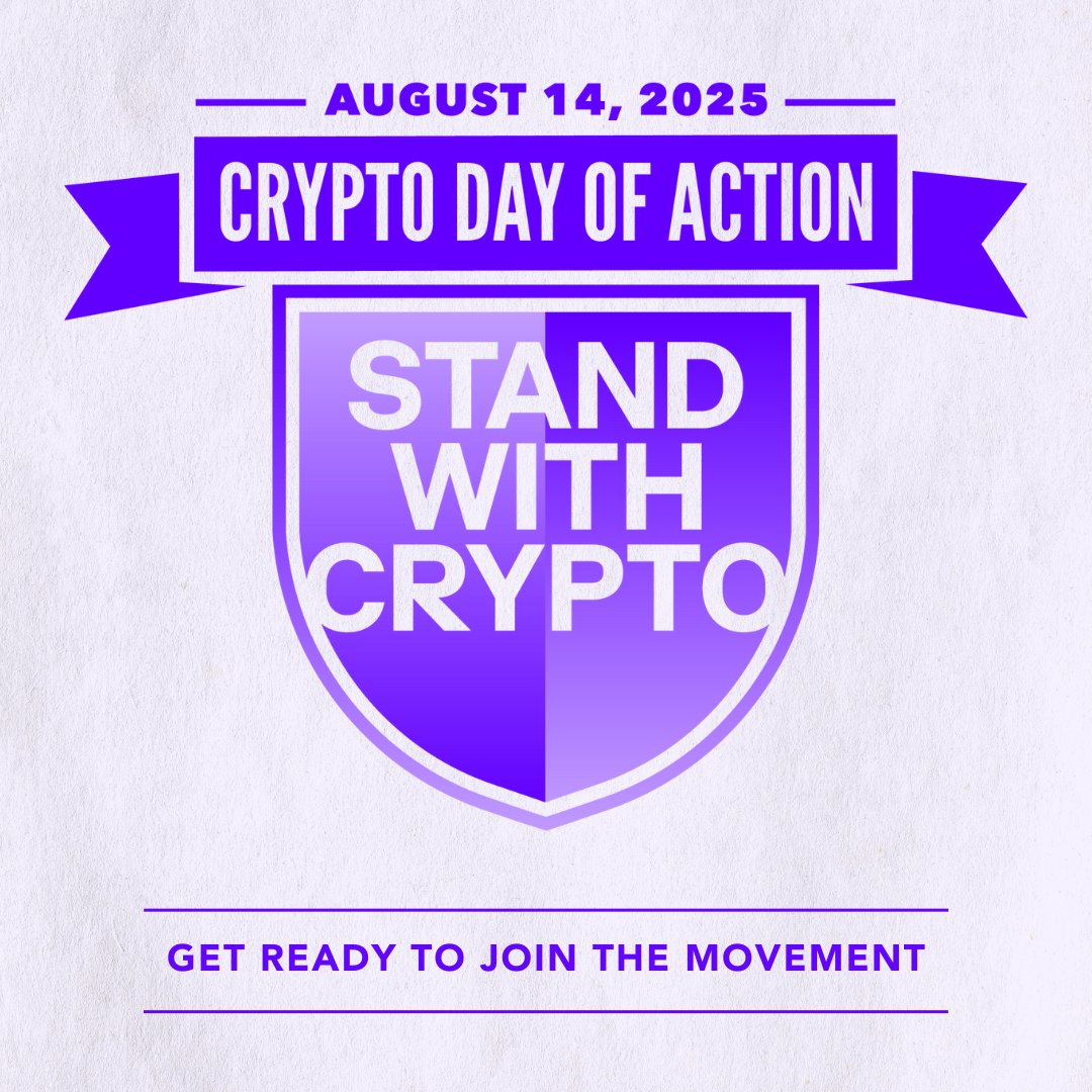 I’m taking action with <a href="/standwithcrypto/">Stand With Crypto🛡️</a> to protect the future of digital innovation.

Email your reps. Call their offices. Post with #CryptoDayofAction 🛡️.

It’s our future. Let’s make sure Washington hears us.