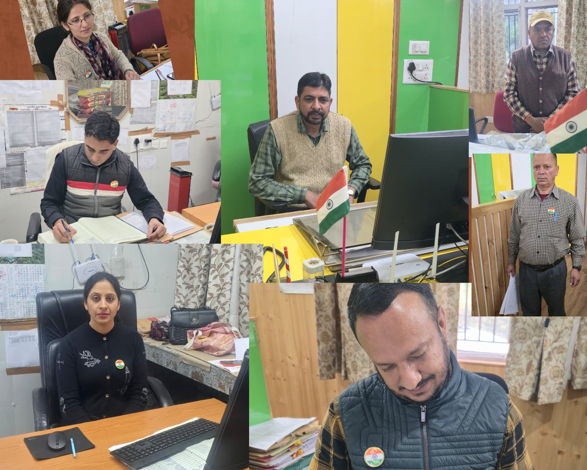 Har Ghar Tiranga at IHM Shimla! 🇮🇳 
Celebrating the spirit of freedom and unity with pride and patriotism. Let's hoist the tricolor high and remember the sacrifices of our heroes. #HarGharTiranga #IHMShimla #TirangaYatra