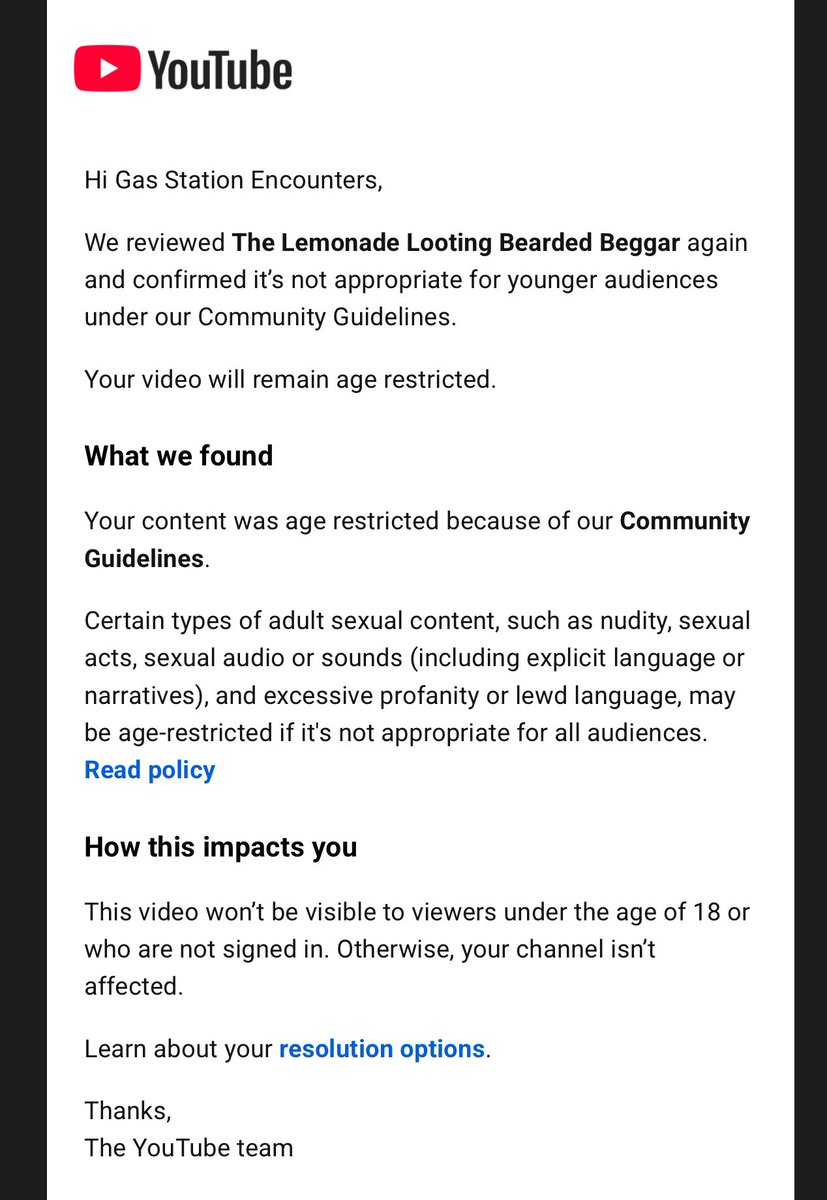 GSEncounters's tweet image. We had a good run. Sadly this will likely kill the channel if this is the new norm.