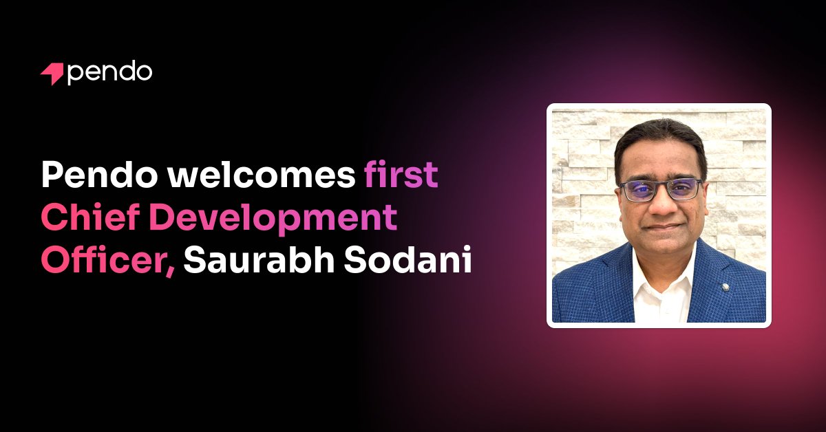 Pendo is excited to welcome Saurabh Sodani as our first chief development officer (CDO)! Saurabh will lead our global engineering, IT, and tech support teams as we accelerate our AI investment.

Learn more here: bit.ly/45gvqtW