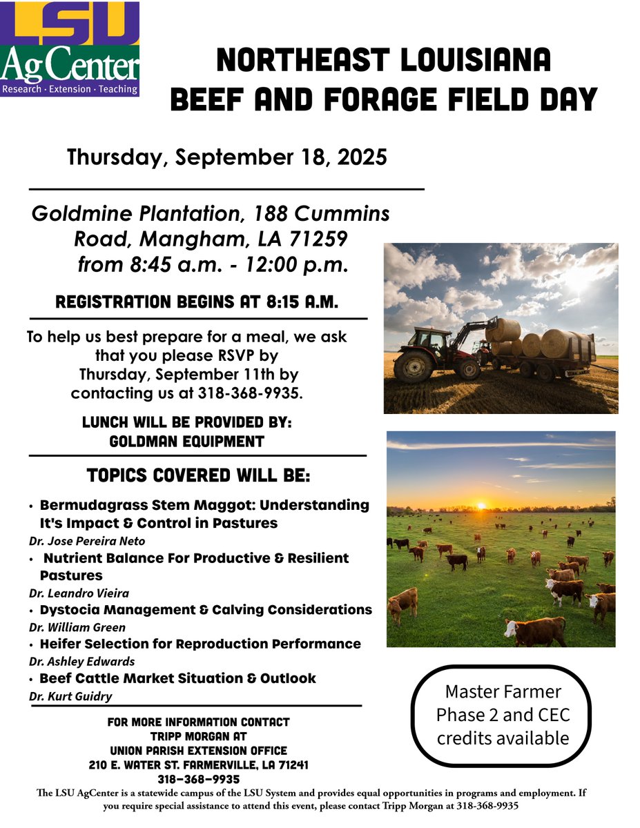 LSU AgCenter - Livestock tweet media