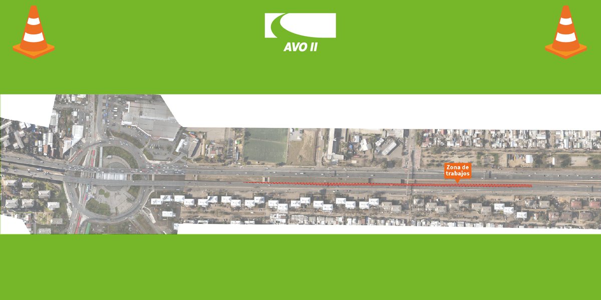 Autopista Vespucio Oriente ll (@avo2_) on Twitter photo Atención. Por trabajos asociados a ejecución de #AVOII, continúa ocupación de pista izquierda de Autopista Vespucio Sur sentido norte–sur (calzada poniente) a la altura de Av. El Valle en comuna de #Macul. <a href="/TTISantiago/">TransporteInforma Región Metropolitana De Santiago</a> <a href="/radiocarab/">Carabineros Radio</a> <a href="/mop_rm/">MOP RM</a> Atención. Por trabajos asociados a ejecución de #AVOII, continúa ocupación de pista izquierda de Autopista Vespucio Sur sentido norte–sur (calzada poniente) a la altura de Av. El Valle en comuna de #Macul. <a href="/TTISantiago/">TransporteInforma Región Metropolitana De Santiago</a> <a href="/radiocarab/">Carabineros Radio</a> <a href="/mop_rm/">MOP RM</a>