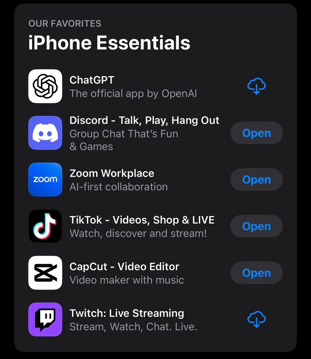 iOS continues to promote chatGPT as an iPhone essential