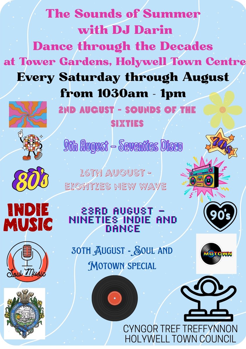DJ Darin is back again this Saturday - 16th August - 1030am - 1pm.  It's now the turn of the 80s📷
So be sure to come along for big sounds, big hair and bigger shoulder pads📷 Say hi to Darrin as he loves to hear your requests!