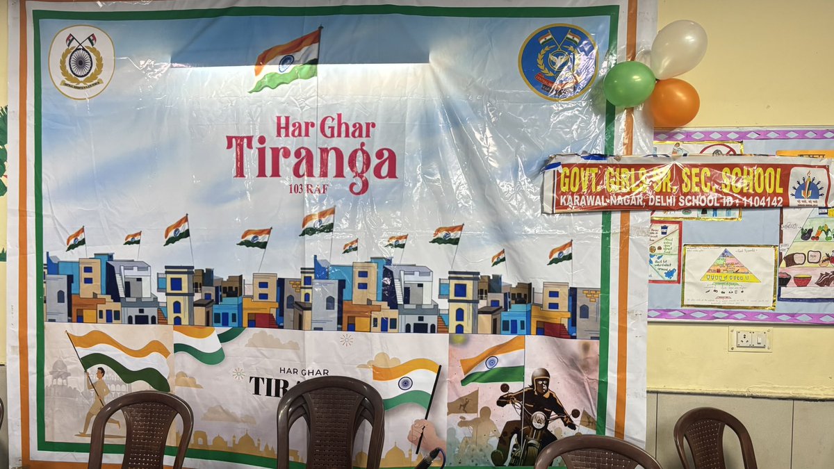 hos1104142's tweet photo. #GGSSS KARAWAL NAGAR(1104142).Today Our School Witness the esteemed presence of our Chief Guest Smt. AKOIJAM SHALIYA, President Regional CRPF Welfare association along with our brave soldiers of 103 RAF CRPF.We are thankful to the whole team for such a great Celebration https://t.co/s79OKSMcAq