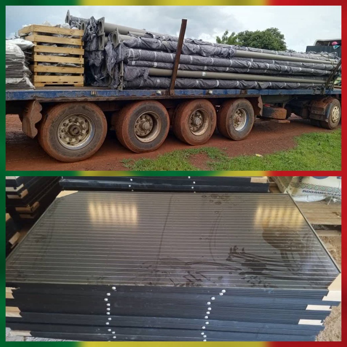 📌L'ANER vient de mettre en place 200 poteaux  LAMPADAIRES  à Kolibantang 👍🏻