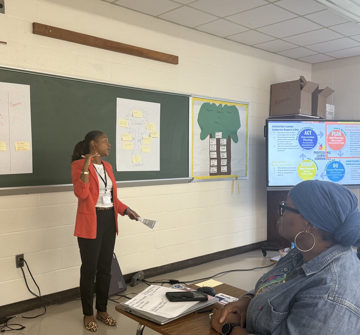 LatreiciaAllen's tweet image. It is such a #ProudPrincipal moment to see your team facilitating district wide professional development. Shoutout to social studies teacher, Ms. McGlothlin and ICs Mr. Gilchrist and Ms. Craddock for being #anchoredinexcellence. 

That’s how you lead, #JGMSPirates!