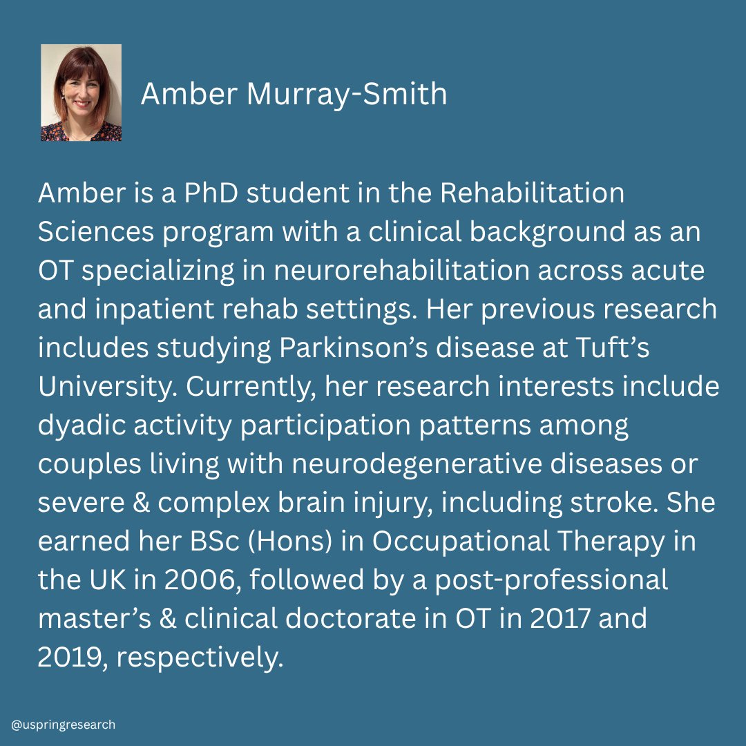 UspringResearch's tweet photo. Meet our graduate student research assistants! 👋

You may talk to these friendly faces on the phone if you join our ReStoreD program for couples coping with stroke.

Sasha, Amber, and Emily are all working towards PhDs in either rehabilitation sciences or clinical psychology. https://t.co/LoO0UH225H