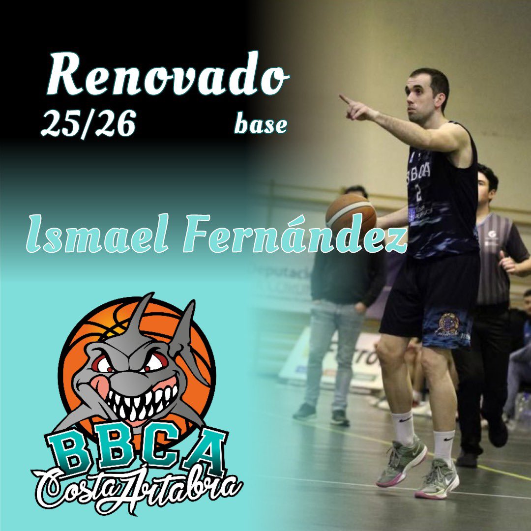CBBCostaArtabra's tweet photo. Renovación confirmada 🚨
Isma Fernández seguirá liderando al Senior Masculino una temporada más.🫡
Visión, intensidad y compromiso al timón del equipo. 🖤🦈 https://t.co/0wLR3ehkkq
