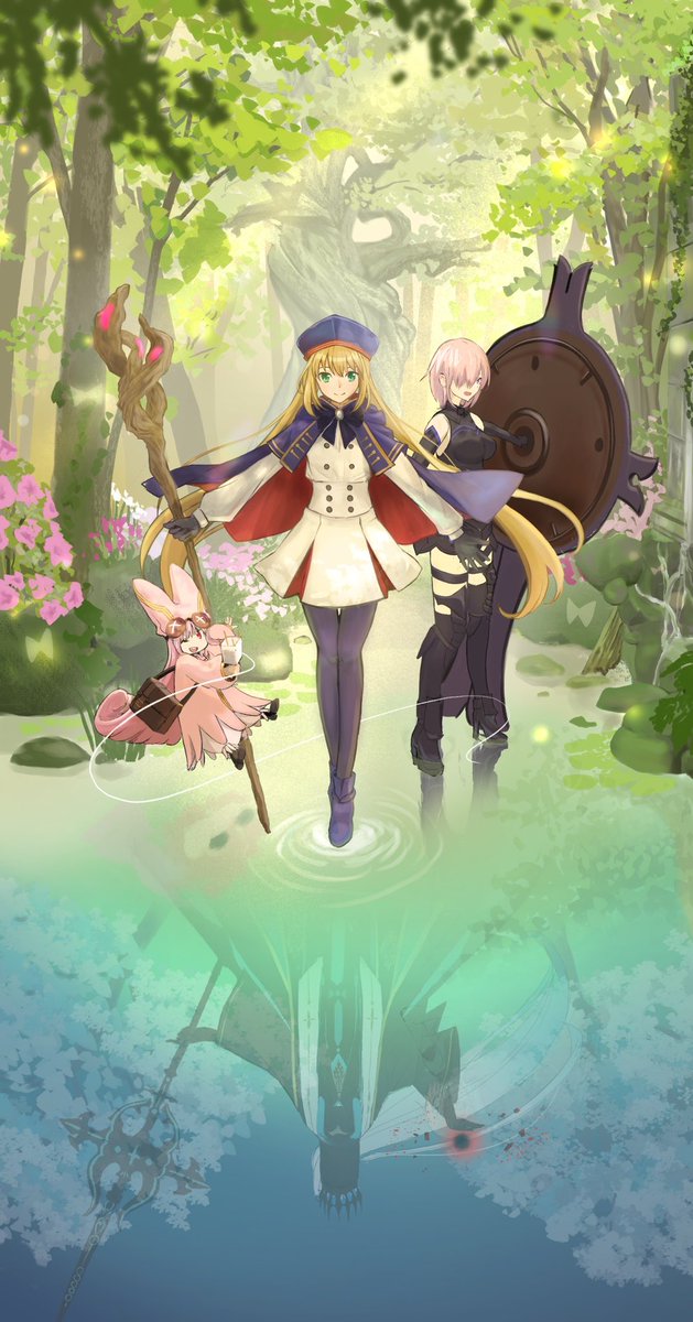 過去絵のリメイク
←2021年　　→2025年
#FGO