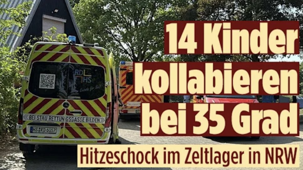 MissEve0109's tweet image. RICHTIGSTELLUNG!

Bevor hier die Schnapsnasen ankommen und das auf die Hitze schieben. 

Die Betreuer in diesem Zeltlager haben bei 63 !!! Kindern die Versorgung mit ausreichend Wasser NICHT sichergestellt und so vernachlässigt, dass bei 14 Kindern eine Dehydrierung festgestellt…