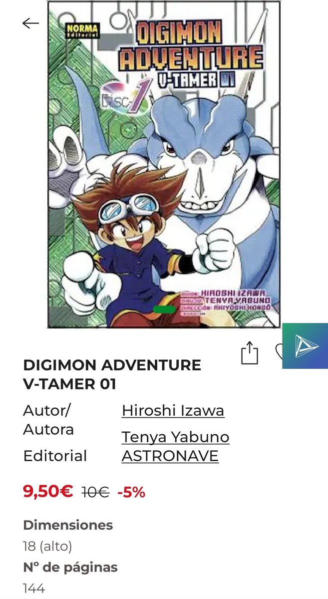 Digimon_Freaks's tweet photo. 📢 Si reservas el manga Digimon V-Tamer 01 en El Corte Inglés, ¡te llevas un 5% de descuento! 🦖📚
📅 Lanzamiento: 5 de septiembre de 2025.
#Digimon #VTamer01 #Manga https://t.co/2SwUUQdv5n