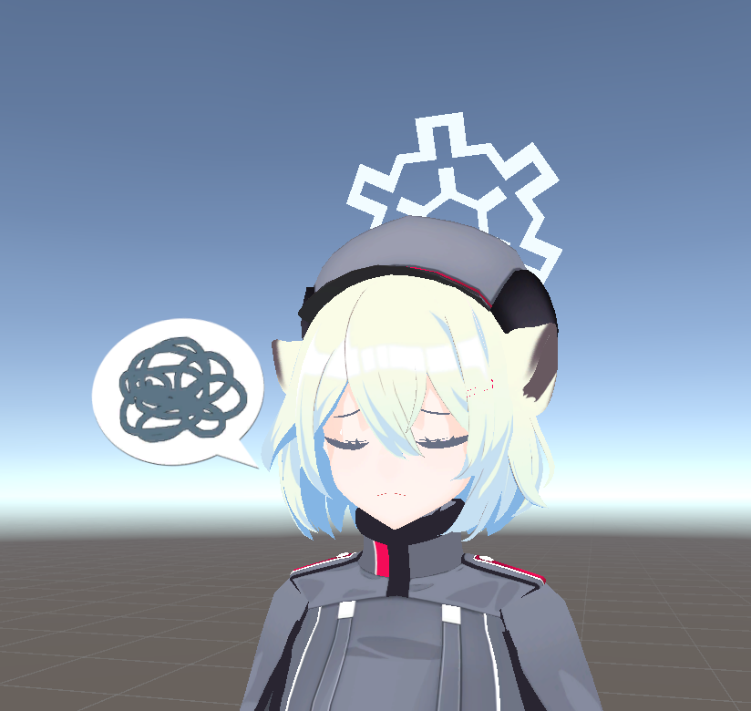 V_washi's tweet photo. 【 作業報告 】      
ブルアカ シグレ制作                    
＋4h    計96h　Unity作業

Unity操作いかがでしたか？わけわからんて方も今日の部分は何回かやれば慣れてくるので頑張ろう！でもむずかしいよね
#blender #b3d https://t.co/BPTydXmqSB