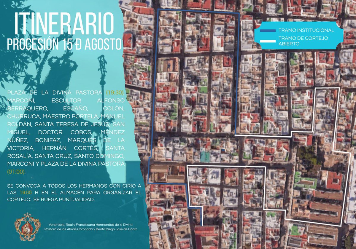 #AGOSTODELAPASTORA | 15 DE AGOSTO

Mañana habrá llegado el día más grande de los pastoreños y nuestra Pastora saldrá a las calles de San Fernando.

En la imagen te dejamos toda la información de la Procesión de la Copatrona isleña.

¡Viva la Divina Pastora Coronada!