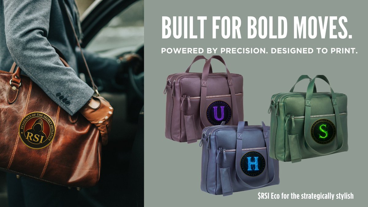 Bold bags. Daily yield.
Where smart style meets smarter returns: $RSI eco.
The ladies love the $ printers.
But the men? They’re carrying assets, not just bags.
These bags pay $HEX $PLS $PLSX and more.
Style + ROI? We’re here for both.
Which one fits your style?
