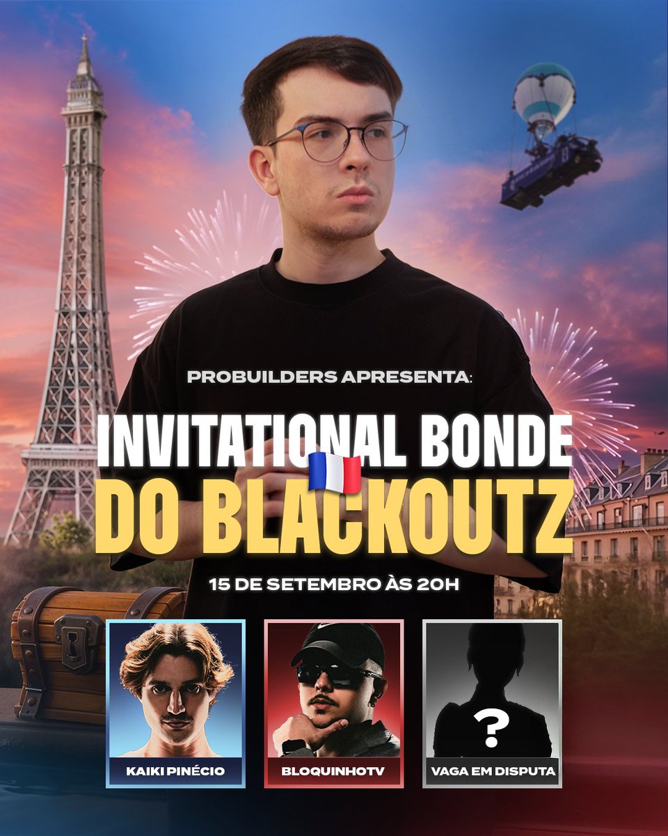 🚨 UMA VAGA PARA O BONDE DO BLACKOUTZ NA FRANÇA! 🇫🇷

Seu pro player favorito pode estar nessa disputa!

📅 Amanhã (15/08) às 20h

🏆 ZONE DOS PROS: Valendo vaga para ir comigo no Mundial de Fortnite
