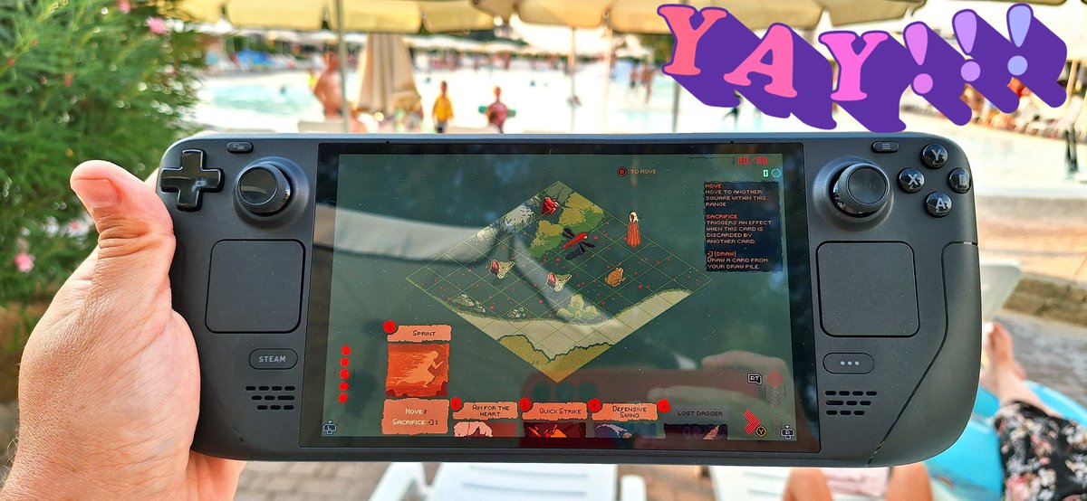 They said: don’t take work on holiday… but I couldn’t resist 😏🎮

#DeathHowl is already howlin’ beautifully <a href="/OnDeck/">Steam Deck</a>.