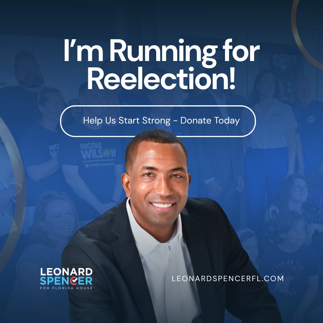 I’m running for reelection! Serving Florida House District 45 has been an honor. Together, we’ve fought for economic opportunity, strong public schools, and real accountability in government. But we’re not done yet.

Every contribution moves us forward: secure.actblue.com/donate/leonard…