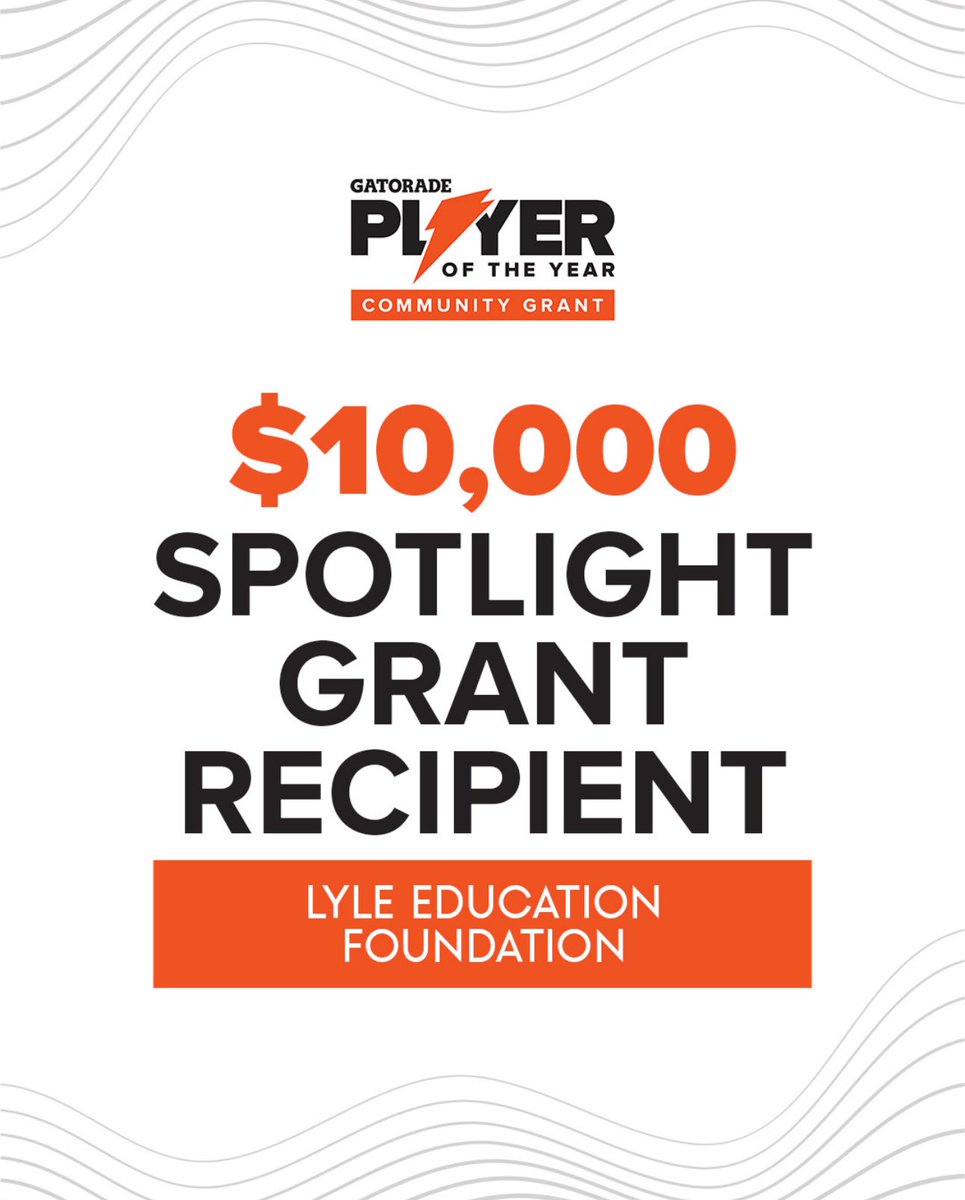 Hunter VaDeer (@hvadeer) on Twitter photo Honored to receive the Spotlight Grant!!
Special thanks to everyone that helped make this possible. Gonna be a gamechanger for Lyle Public Schools and the community.
<a href="/Gatorade/">Gatorade</a> <a href="/Macstrengthmn/">MacStrength MN</a> <a href="/CoachZachElder/">Zach Elder</a> <a href="/DrAlexTwenge/">Dr. Alex Twenge</a> <a href="/JustinMusil/">Justin Musil</a> <a href="/corimcrae/">Cori McRae</a> Honored to receive the Spotlight Grant!!
Special thanks to everyone that helped make this possible. Gonna be a gamechanger for Lyle Public Schools and the community.
<a href="/Gatorade/">Gatorade</a> <a href="/Macstrengthmn/">MacStrength MN</a> <a href="/CoachZachElder/">Zach Elder</a> <a href="/DrAlexTwenge/">Dr. Alex Twenge</a> <a href="/JustinMusil/">Justin Musil</a> <a href="/corimcrae/">Cori McRae</a>