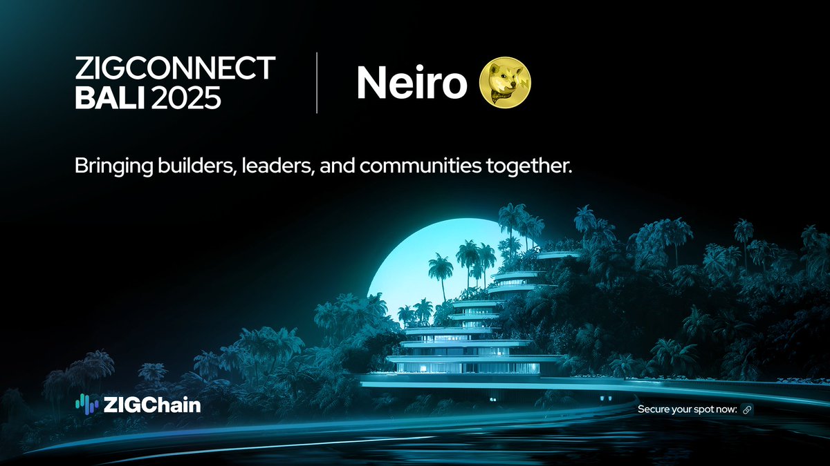 ZIGFinance's tweet photo. BREAKING: We’ve got @neiro backing ZIGConnect Bali as a Gold Sponsor. 🐶💛

Serious RWA talks, builders from across the map, and a meme community that knows how to show up.

Bali on Aug 23 is the place to be.

📍 4–8 PM
🎟️ Save your seat: https://t.co/PXgazBT3HQ https://t.co/jDZ5xzl9EX