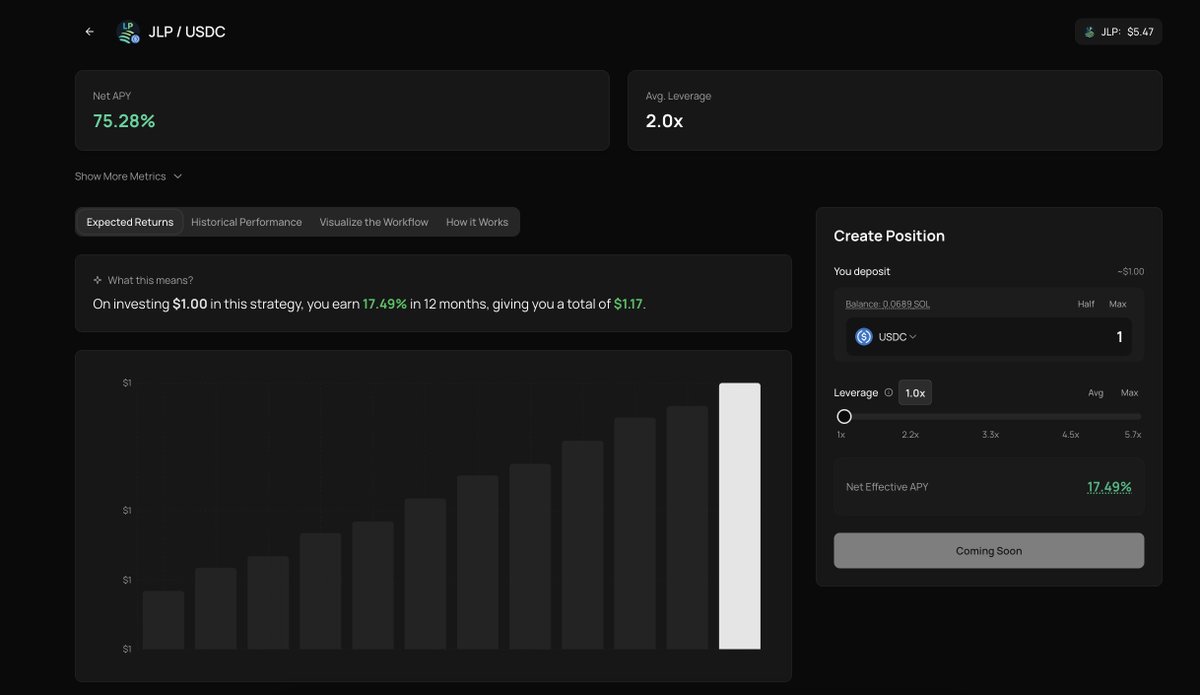 shipped a new JLP market on @lomen_org 🤯

now, people have access to perpetual liquidity tokens on Lomen

try talking to <a href="/JupiterExchange/">Jupiter</a> from Lomen - the future is here