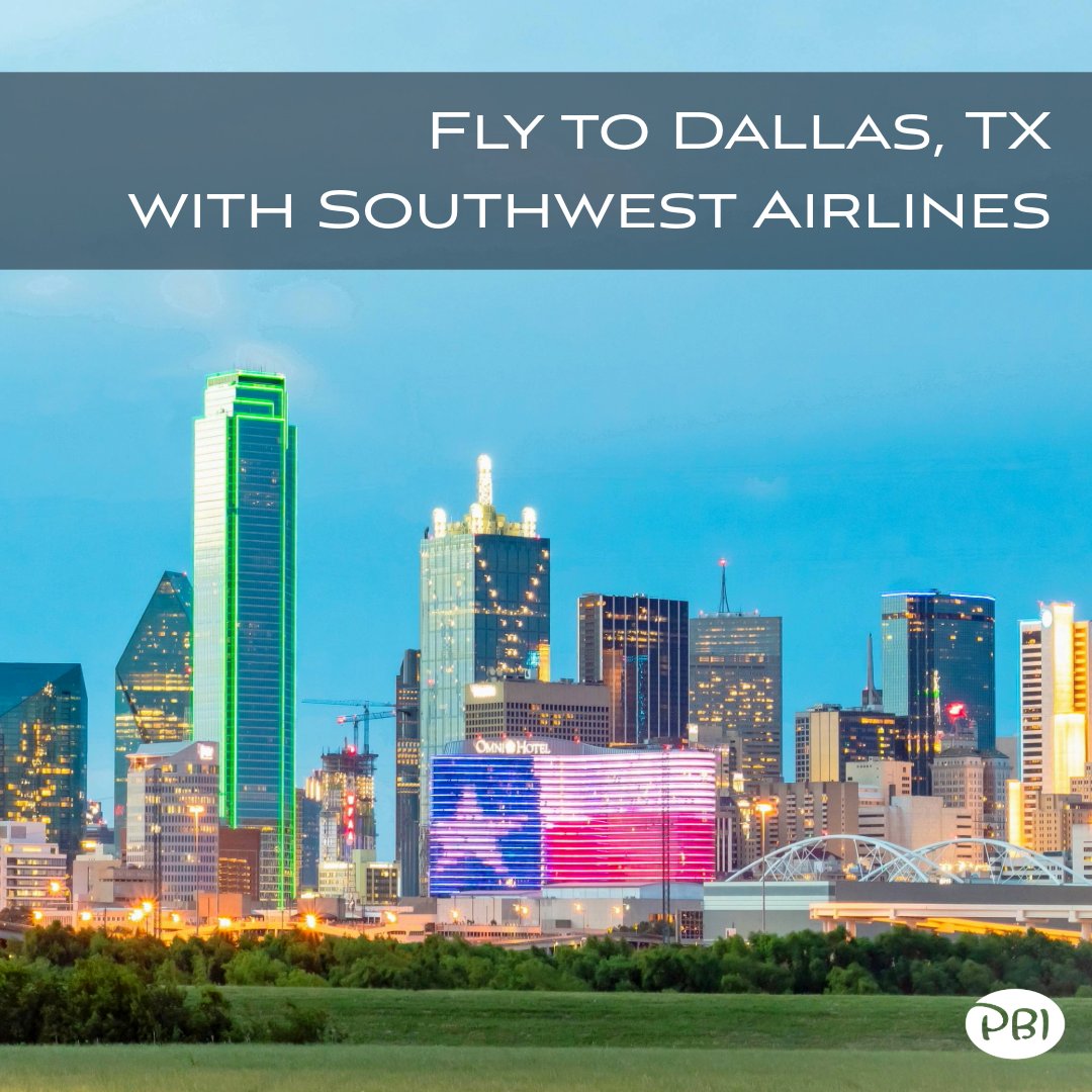 Palm Beach International Airport (@flypbi) on Twitter photo NEW routes from <a href="/AveloAir/">Avelo Airlines</a>: PBI ➡️ Charlotte/Concord (USA) 4x/wk, begins 10/23 and Wilmington (ILM) 2x/wk, begins 11/20.
<a href="/SouthwestAir/">Southwest Airlines</a> has new route too: PBI ➡️ Dallas (DAL) 1x/wk, begins 3/7/26.
Book now! #flyPBI
<a href="/ILMairport/">ILM Airport</a> <a href="/ConcordAirprtNC/">Concord-Padgett Regional Airport</a> <a href="/DallasLoveField/">Dallas Love Field Airport</a> NEW routes from <a href="/AveloAir/">Avelo Airlines</a>: PBI ➡️ Charlotte/Concord (USA) 4x/wk, begins 10/23 and Wilmington (ILM) 2x/wk, begins 11/20.
<a href="/SouthwestAir/">Southwest Airlines</a> has new route too: PBI ➡️ Dallas (DAL) 1x/wk, begins 3/7/26.
Book now! #flyPBI
<a href="/ILMairport/">ILM Airport</a> <a href="/ConcordAirprtNC/">Concord-Padgett Regional Airport</a> <a href="/DallasLoveField/">Dallas Love Field Airport</a>