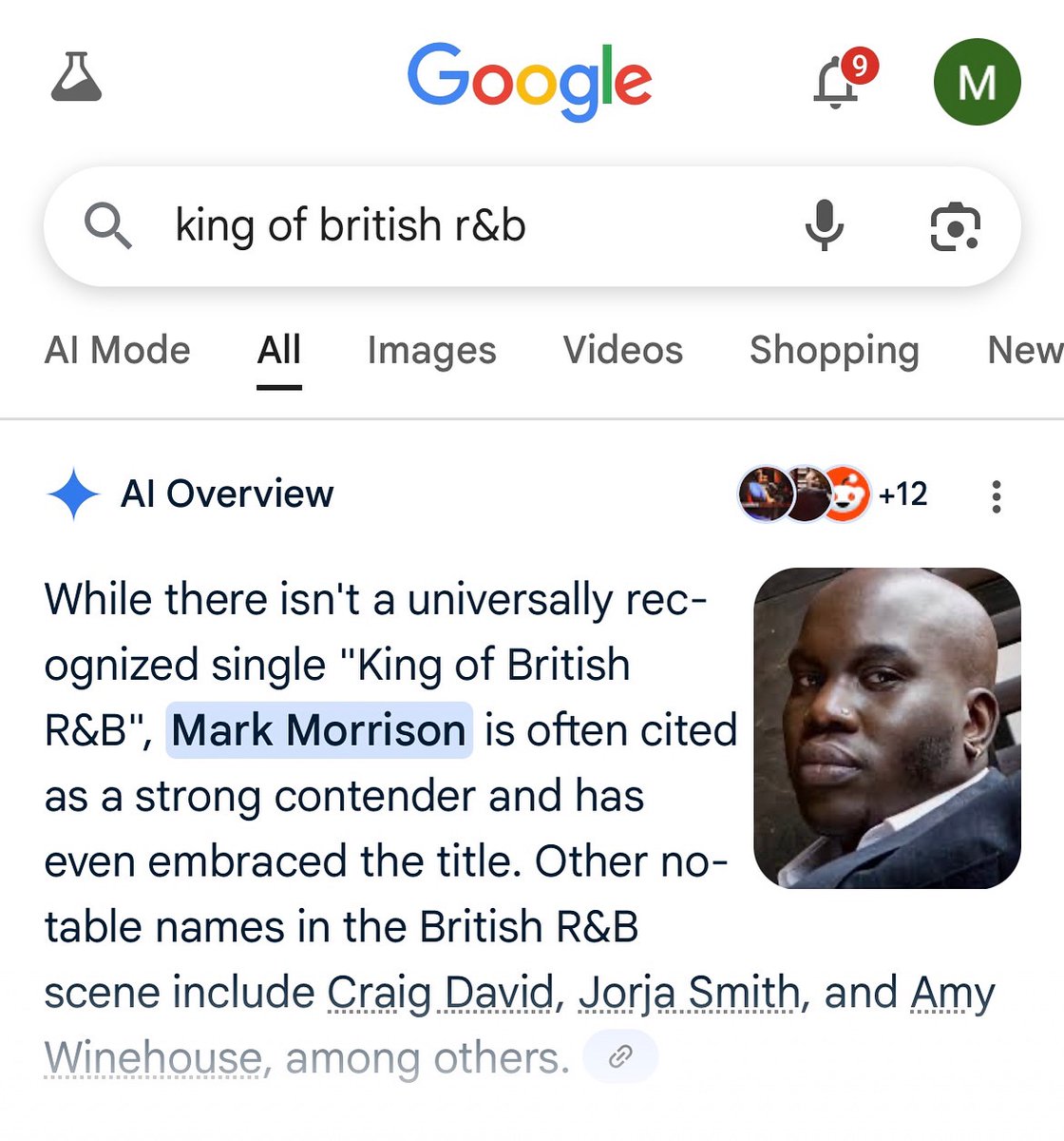 Mark Morrison tweet media