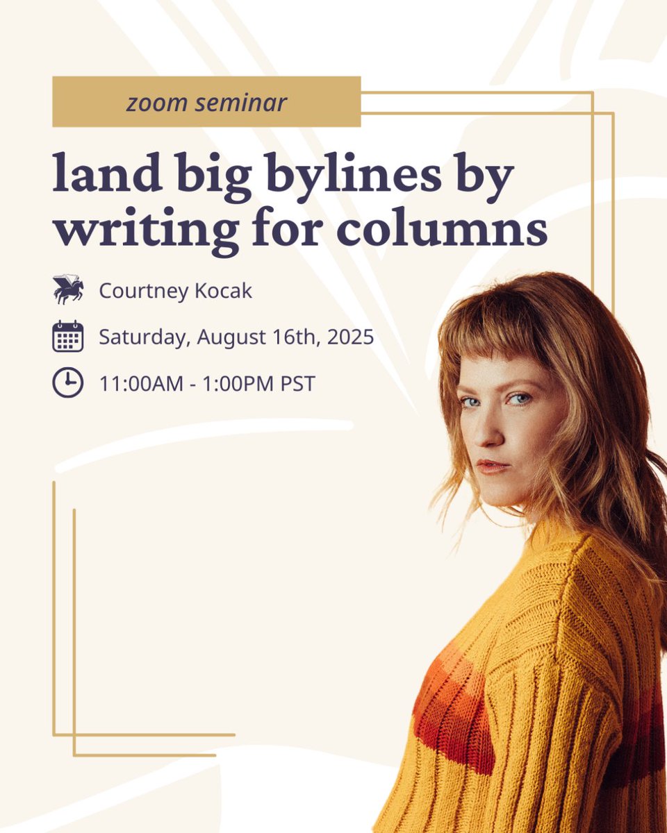 LAST CHANCE! 🚨

My most generative one-day workshop is this Saturday!!

💡 Get 10 target columns, editor contacts, &amp;pitching strategies that actually land.

🎥 Can’t make it live? You’ll get the recording!

Sign up now via <a href="/WritingWorkshps/">WritingWorkshops.com</a>: writingworkshops.com/collections/th…