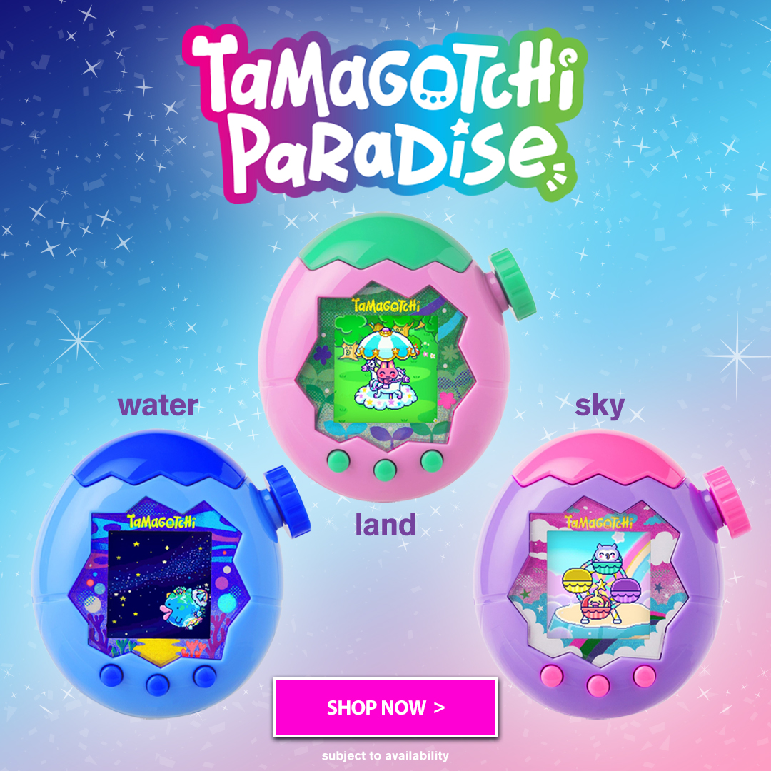 Tamagotchi Paradise has landed at hmv! Zoom through 4 worlds with