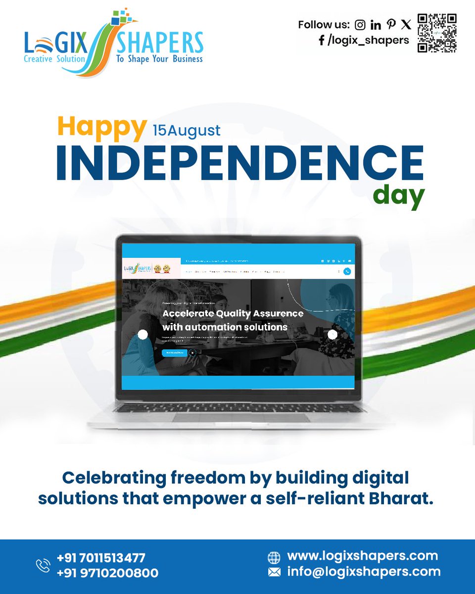 logix_shapers's tweet image. 15th August reminds us of the courage, unity, and sacrifice that shaped our nation. Wishing everyone a Happy Independence Day!

Visit: logixshapers.com

#LogixShapers #IndependenceDay #ProudToBeIndian #freedom #jaihind #15august #indian #UnityInDiversity #HarGharTiranga