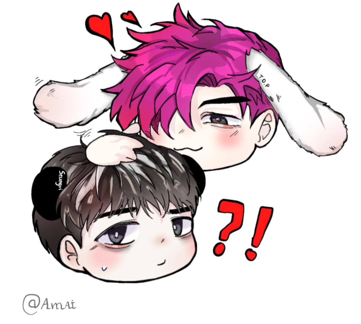 Anniehamaiku09's tweet photo. ⚠FANART: This is my first time drawing chibi and coloring art😭 #seungri #choiseunghyun #topri #toptory #2seunghyun https://t.co/3tblZFC8PQ