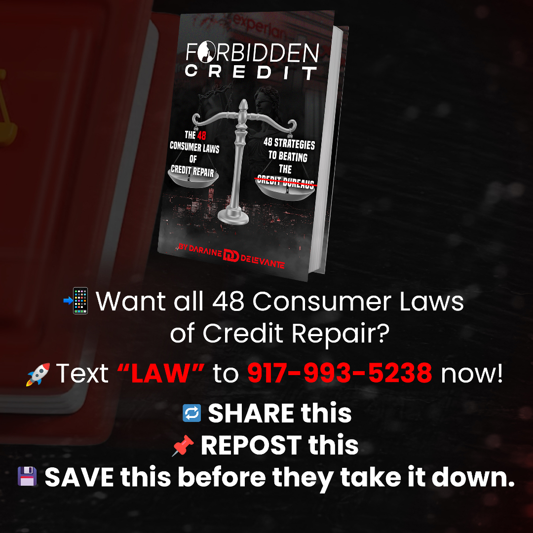 DaraineD's tweet image. Ask for proof. If they can’t provide it — that bankruptcy must be deleted. 📜💥
Know your rights. Use your rights.

📲 Text CHALLENGE or LAWS to 917-993-5238.

#ConsumerLaw #CreditRepairTips #CreditScoreBoost