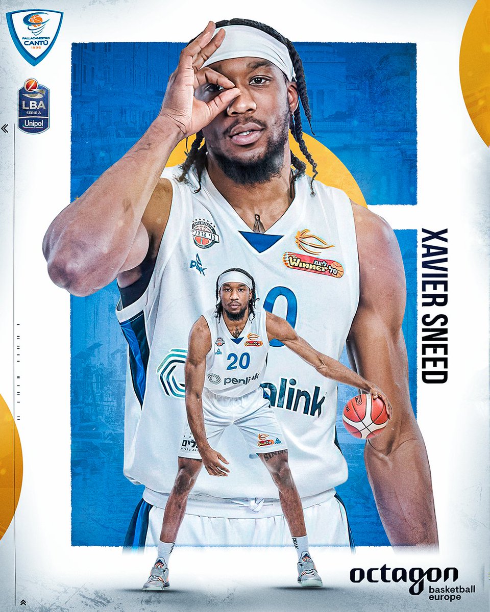 Xavier Sneed makes his comeback to Italy and will lead the ambitious project of Cantu that will try to make the first steps to return to its former glory 👏🤝🍀🔥

#octagonfamily