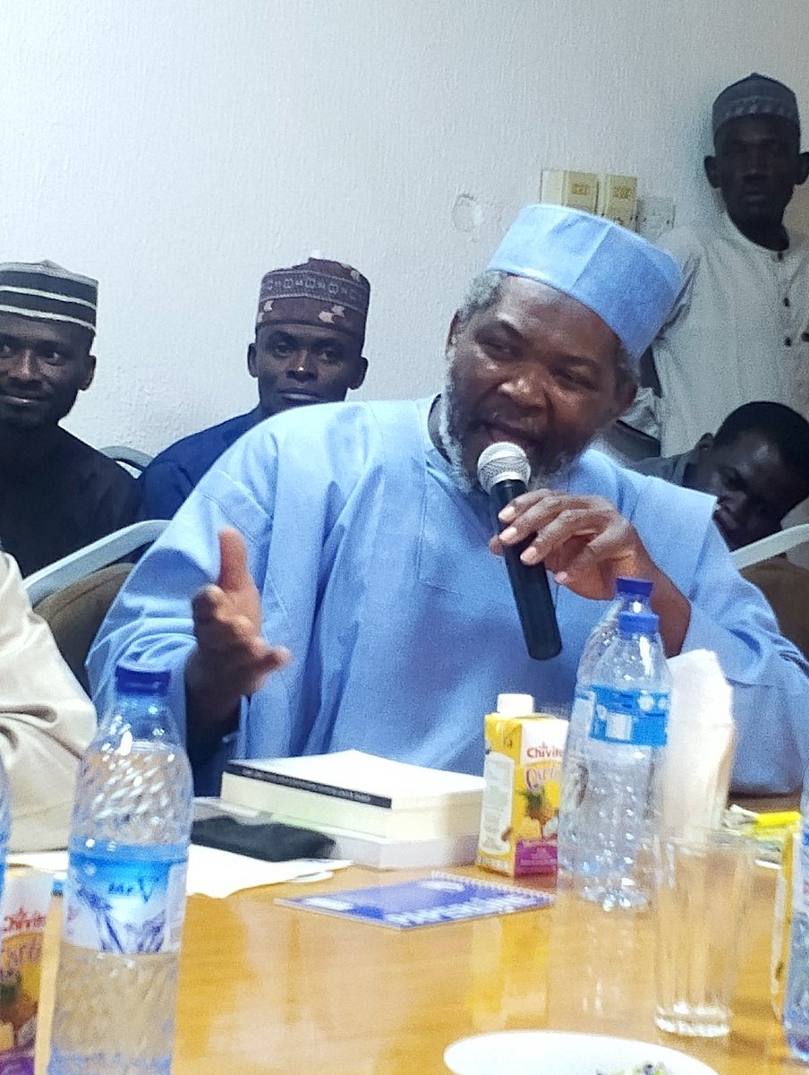 Dr Sa'idu Ahmad Dukawa of the Department of Public Administration. Bayero University,Kano and Sheikh Malam Ibrahim Khalil the Chairman Council of Ulama, Kano are some of the Co-Discussants at the Round-Table Discussion  today@Mambayya House.