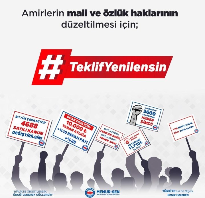 fatihacunbey's tweet photo. #TeklifYenilensin

Amirlerin mali hakları düzeltilsin. https://t.co/LM0xl4eaeb