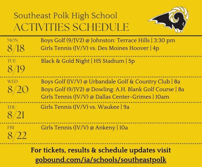 Here's a peek at next week's activities! 