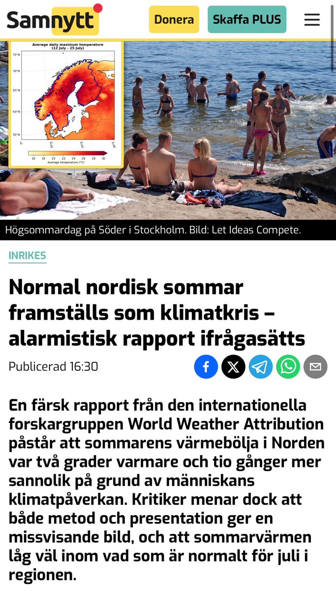 Och värre lär det bli nästa sommar. Då är det valår och journalisterna vill i vanlig ordning hjälpa sina vänner i Miljöpartiet med att skrämma upp folk om jordens undergång. Nästa är blir det ännu mer alarmerande. Vänta bara och se…