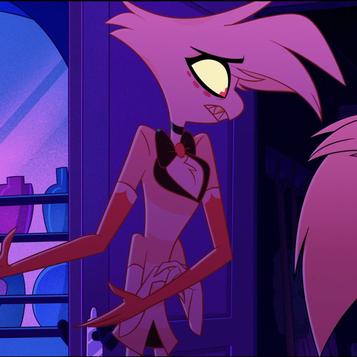 AngelDust_Daily's tweet photo. Today’s daily Angel Dust!  #HazbinHotel #AngelDust #HazbinHotelAngelDust https://t.co/51qCLm1lBO