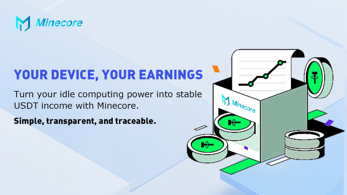 Your Device, Your Earnings

Turn your idle computing power into stable USDT income with Minecore.

Simple, transparent, and traceable.