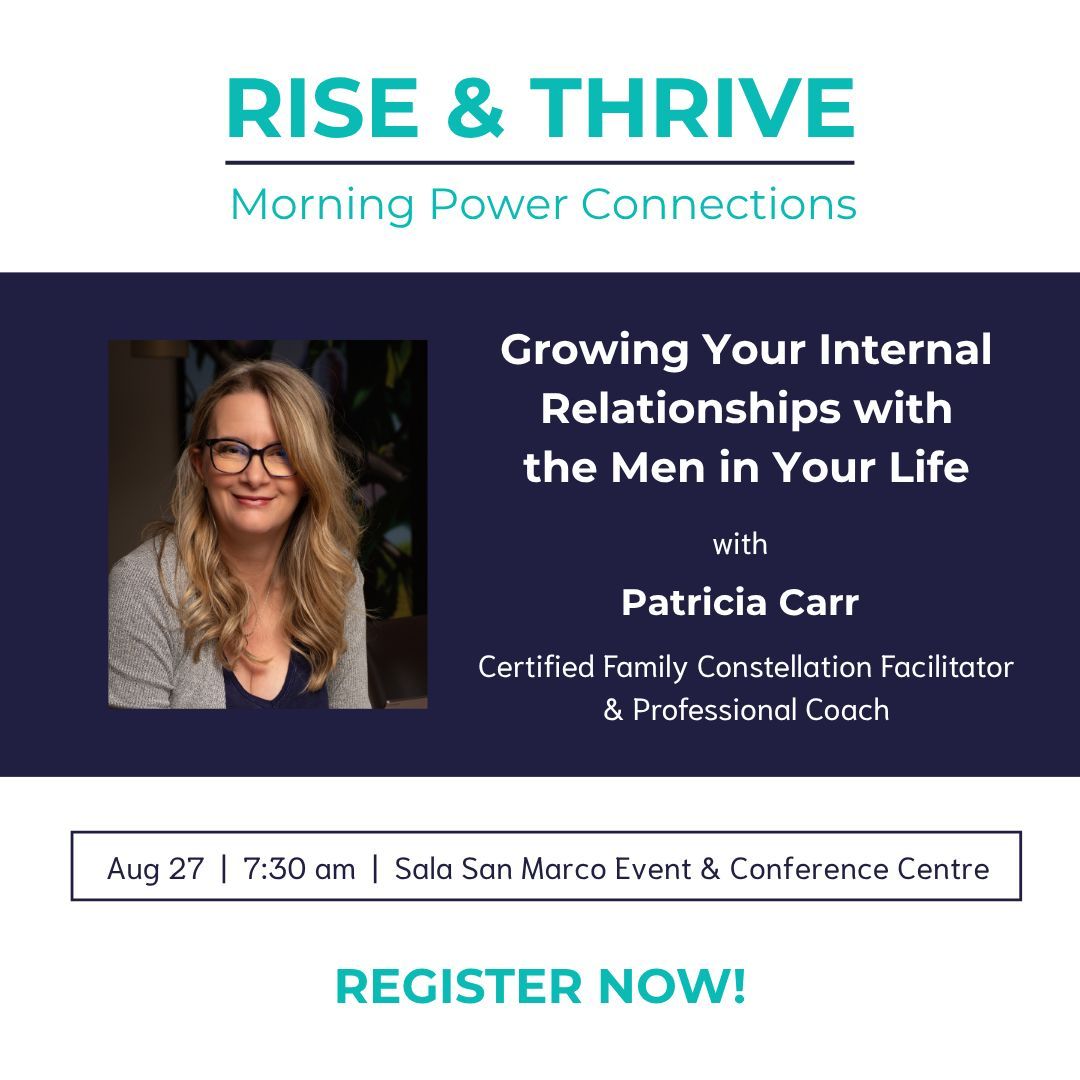 Join us for a powerful in-person breakfast session with Patricia Carr, a Certified Family Constellation Facilitator and Professional Coach, as she explores the emotional and societal forces that shape men's inner experiences.

Learn more &amp; register now! wbn.wildapricot.org/event-6113380