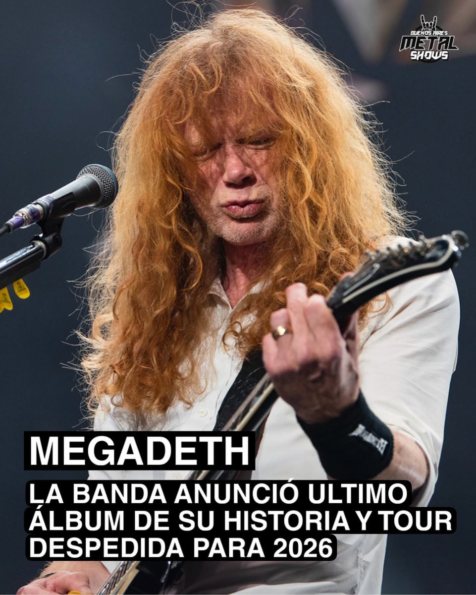 Marianochoni's tweet photo. El fin de una banda inconmensurable #Megadeth https://t.co/lon6rru3Hz