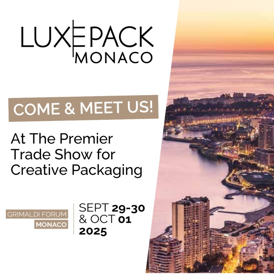 🎉 We're excited to announce that Roberts is heading to Luxe Pack Monaco 2025! 🎉
On the 29th September – 1st October, we’ll be showcasing our latest packaging innovations at one of Europe’s leading trade shows. Come and visit us at the Grimaldi Forum, Monaco, at stand RA05!