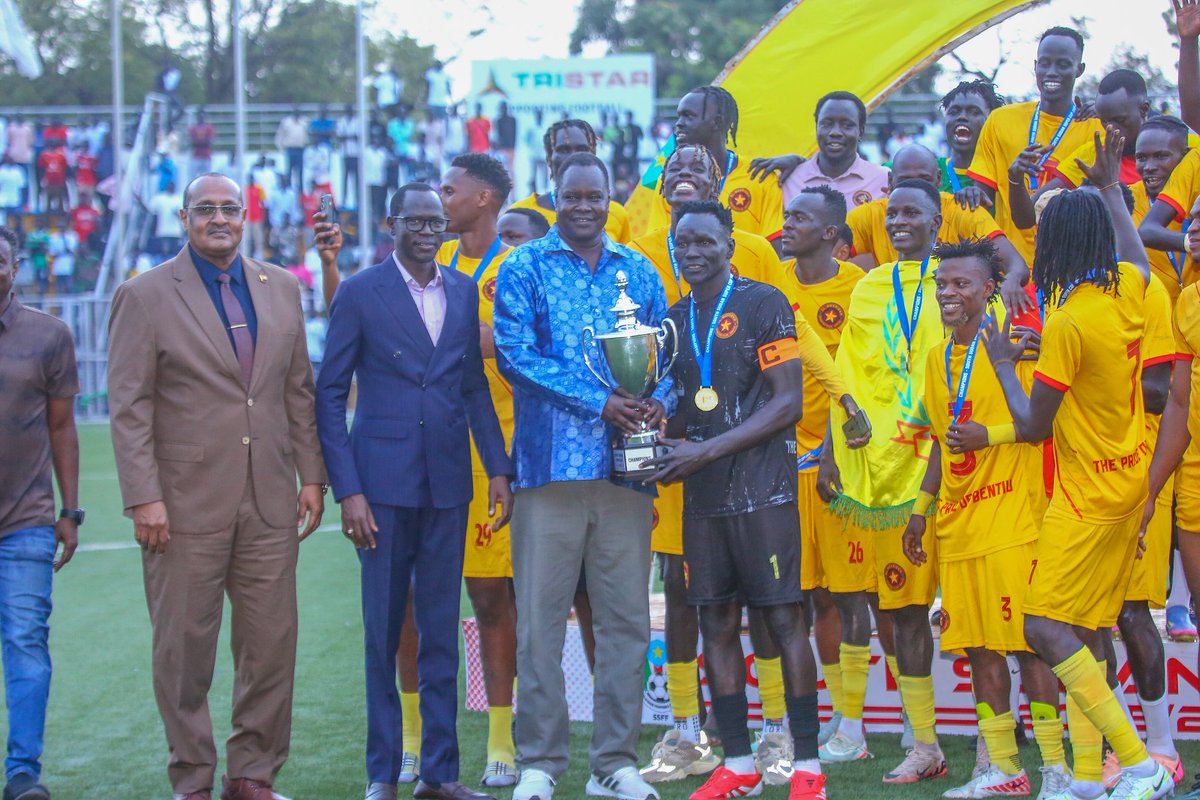 South Sudan Football Association (@ssfa_com) on Twitter photo El-Merriekh FC-Bentiu Celebrates a Stunning Victory Over Jamus FC in the Super Cup 2025After a tense ninety minutes that ended in a goalless draw, the match was decided by a nail-biting penalty shootout. El Merriekh showcased their resilience and skill, ultimately winning 4-3. El-Merriekh FC-Bentiu Celebrates a Stunning Victory Over Jamus FC in the Super Cup 2025After a tense ninety minutes that ended in a goalless draw, the match was decided by a nail-biting penalty shootout. El Merriekh showcased their resilience and skill, ultimately winning 4-3.